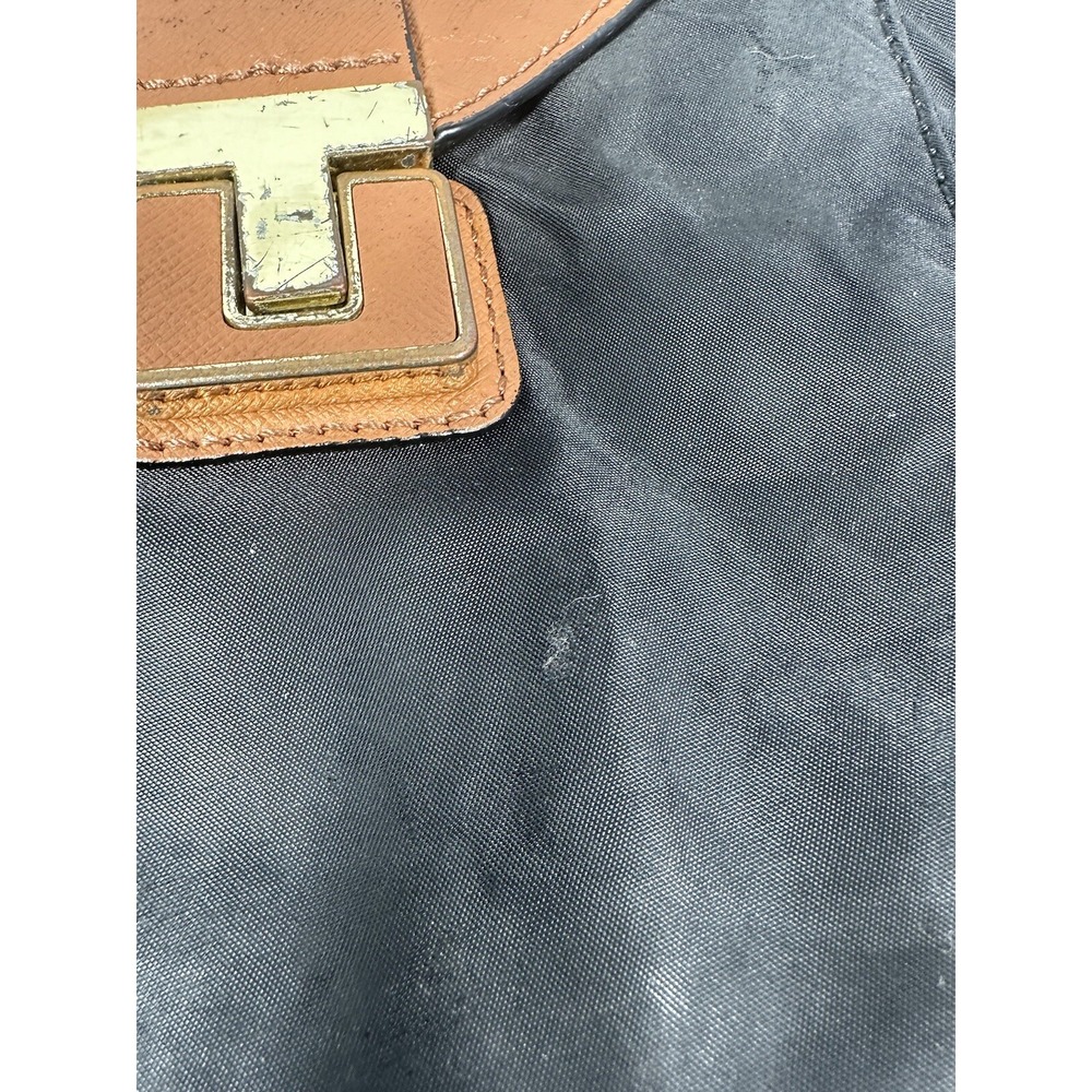 Tory Burch Womens Penn Black Nylon Leather Trim Crossbody Bag - Picture 4 of 16